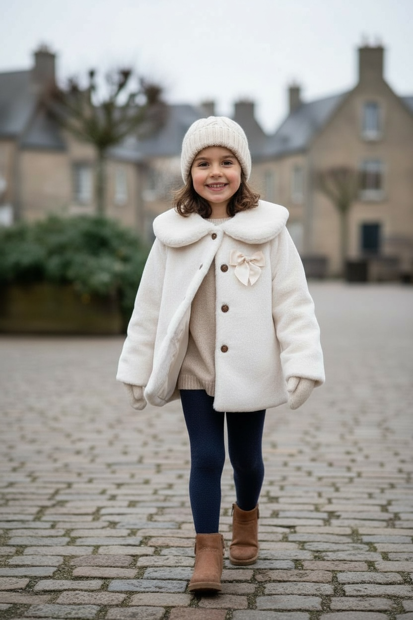 Soft Embrace Plush Coat - Ivory