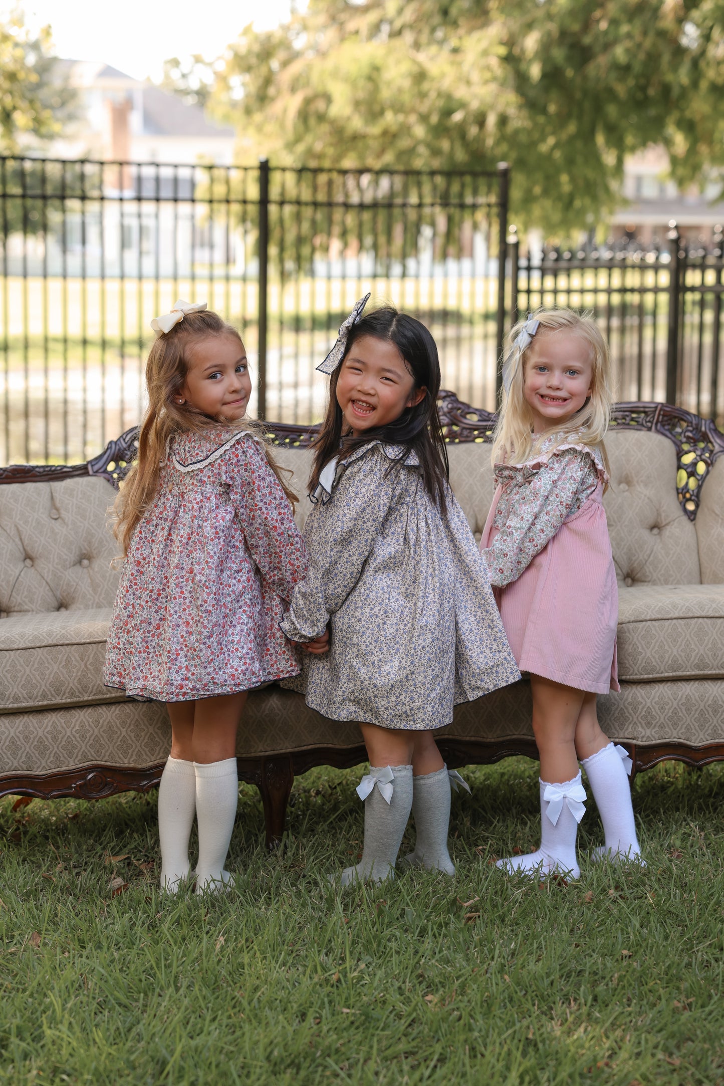 Borgoña Collection: Floral Dress+Bloomer set (HADA93)