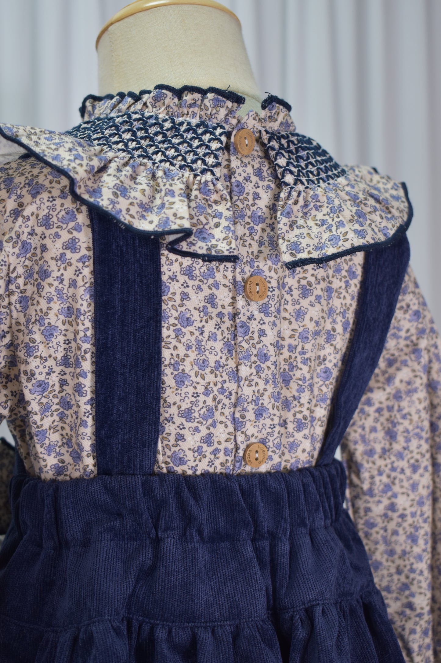 London Collection: 3-Piece Corduroy Pinafore Set (Hada25)