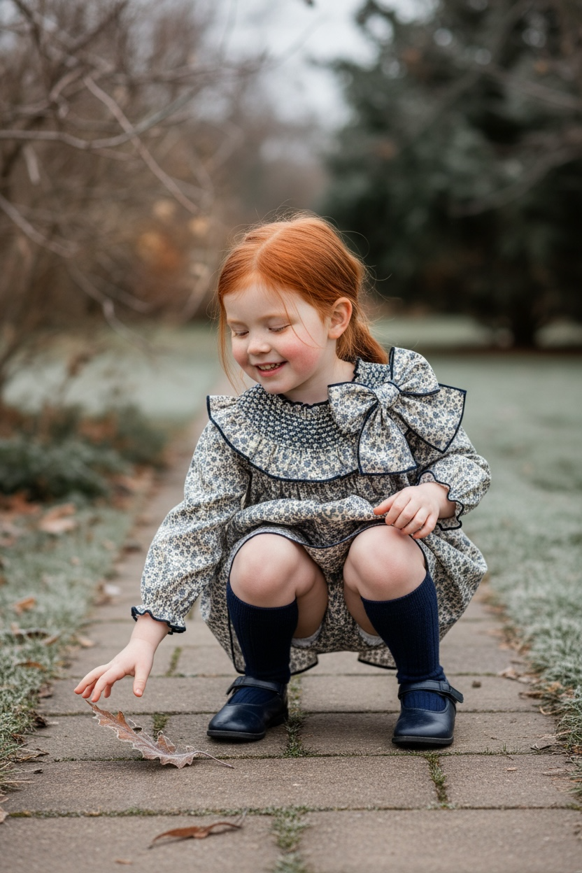 Two-piece Blue Blossom Dress (HADA22)