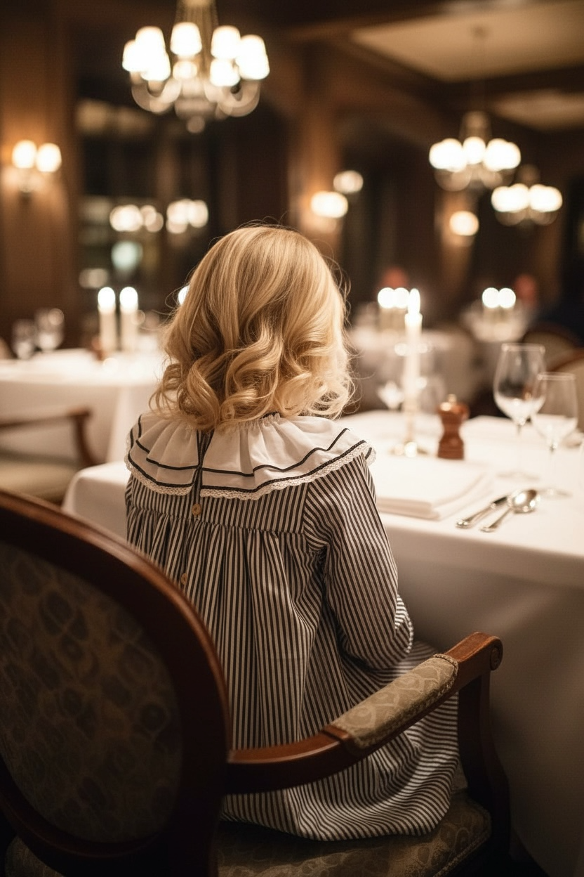 Charlotte Navy Stripe Dress 2-piece (HADA82)