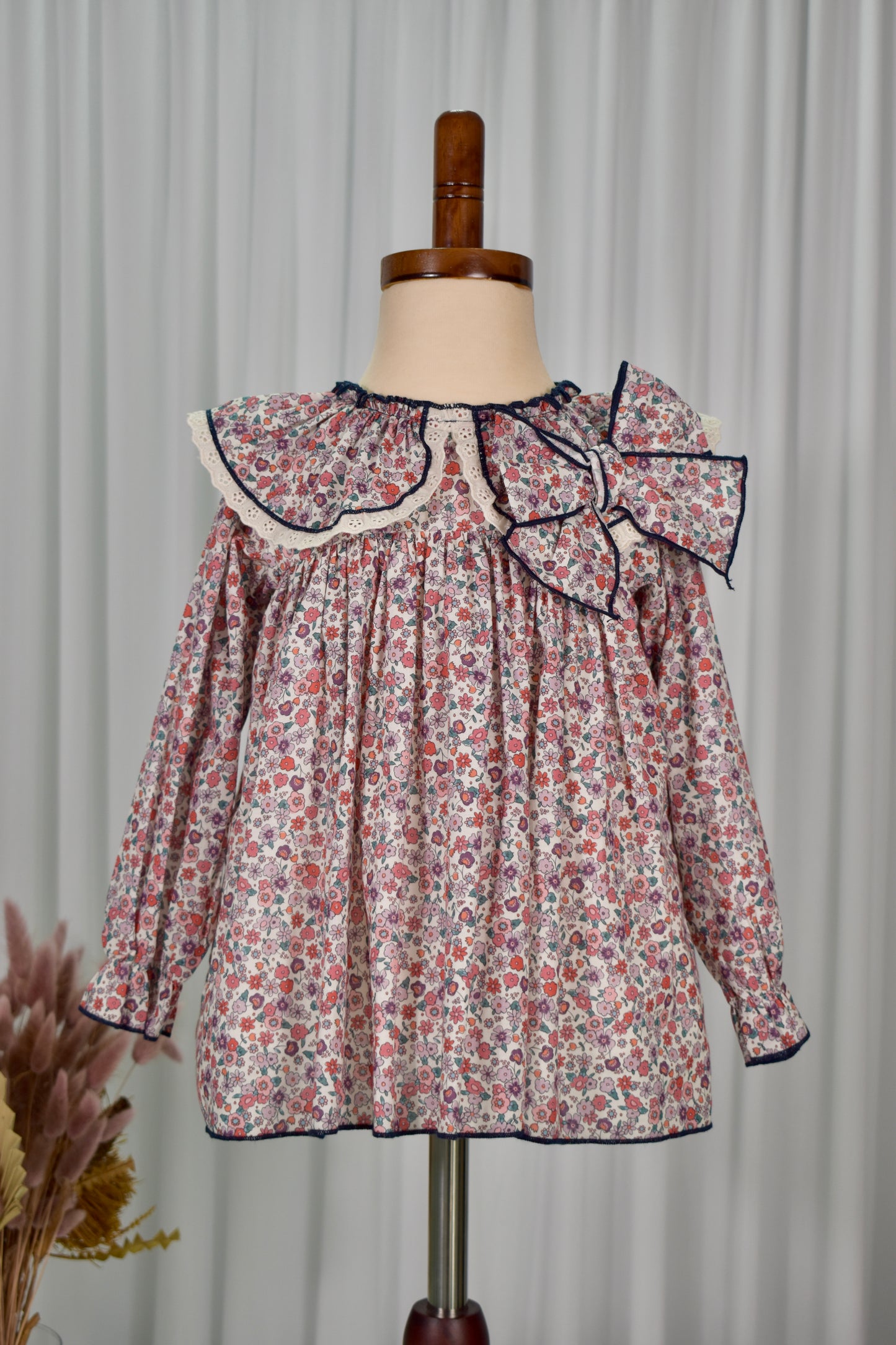 Borgoña Collection: Floral Dress+Bloomer set (HADA93)
