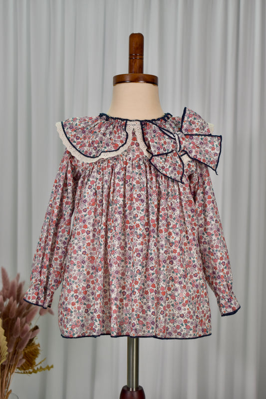 Borgoña Collection: Floral Dress+Bloomer set (HADA93)