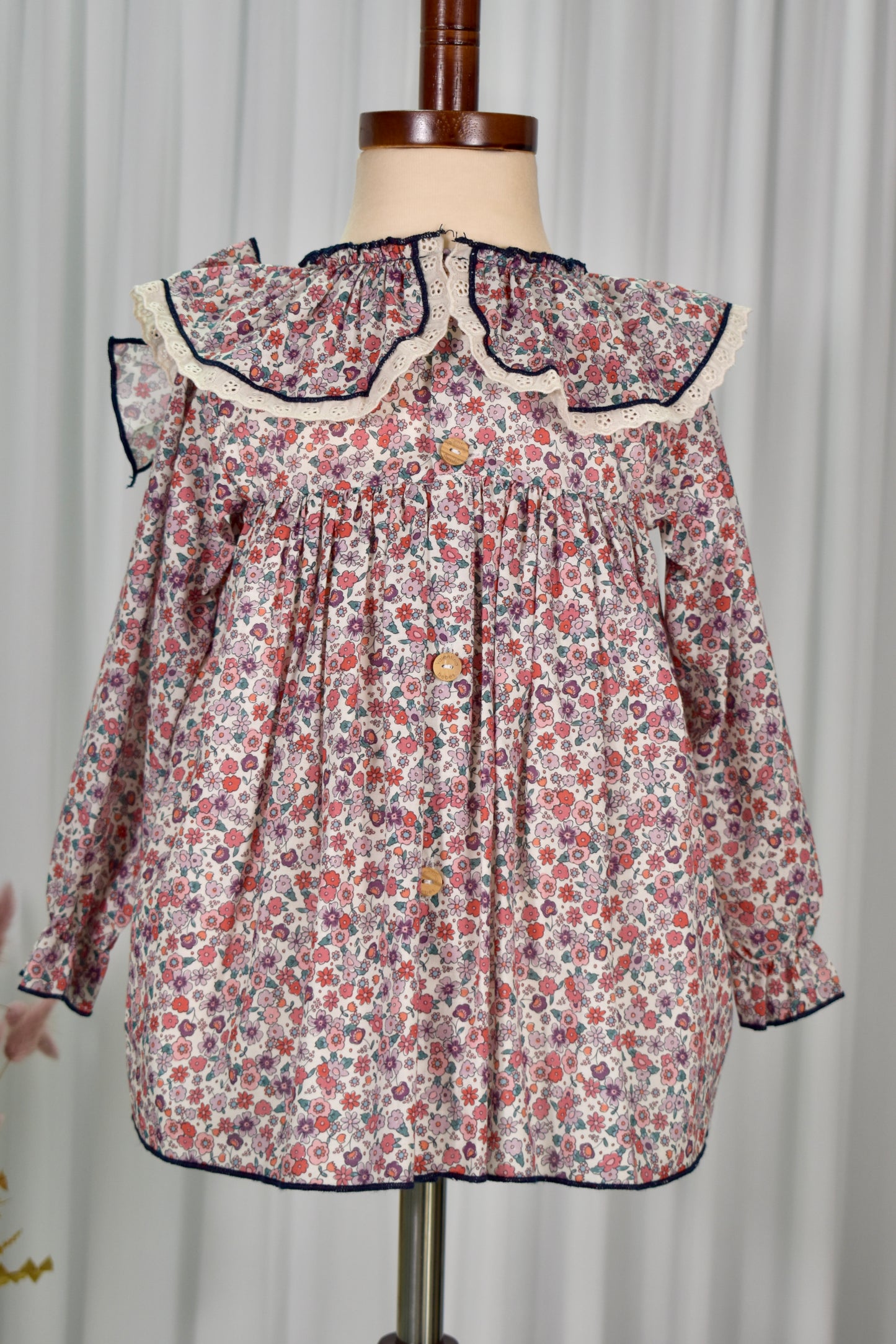Borgoña Collection: Floral Dress+Bloomer set (HADA93)
