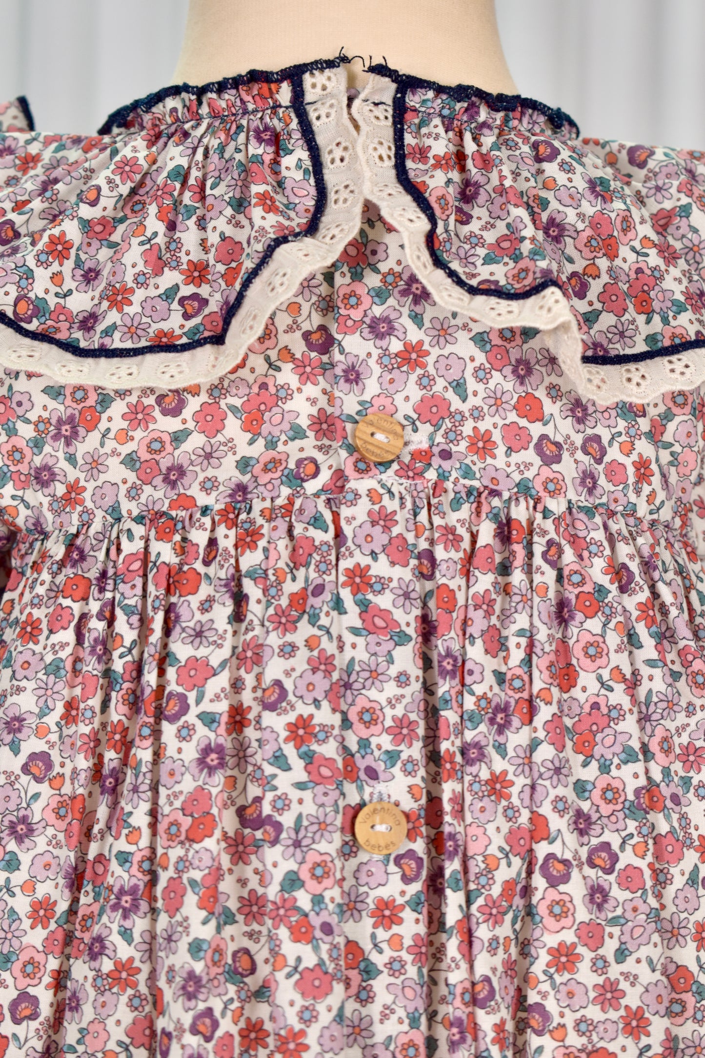Borgoña Collection: Floral Dress+Bloomer set (HADA93)