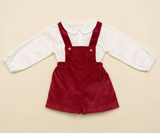 Boys Corduroy Suspender Set